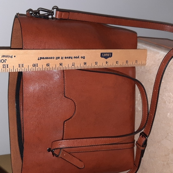 Dark Cognac Tote - Picture 6 of 8